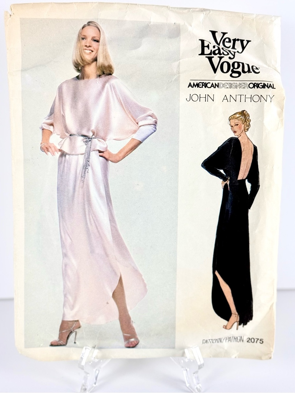 Vintage 1979 Vogue Designer Original JOHN ANTHONY Sewing Pattern 2075 Size 14